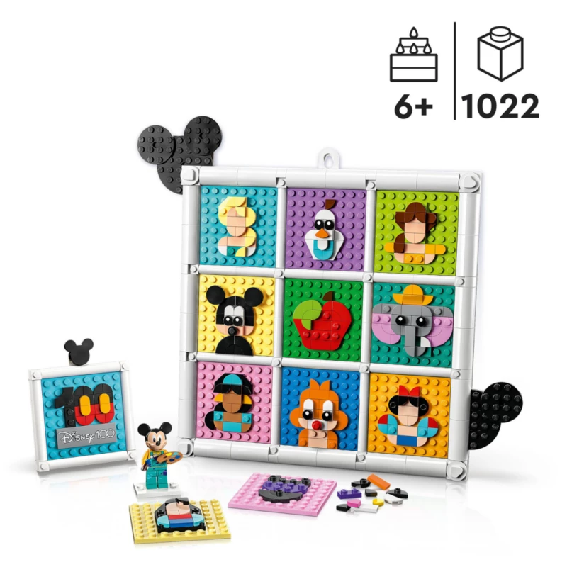 LEGO 100 Years Of Disney Animation Icons Wall Art Set 4 LEGO 100 Years Of Disney Animation Icons Wall Art Set - Image 2