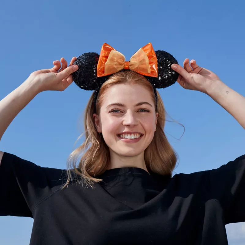 Minnie Mouse Orange Ears Headband For Adults 4 Minnie Mouse Orange Ears Headband For Adults - Image 2