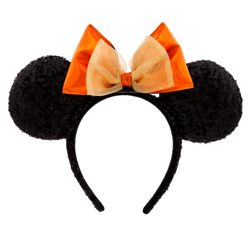 Minnie Mouse Orange Ears Headband For Adults 3 Minnie Mouse Orange Ears Headband For Adults