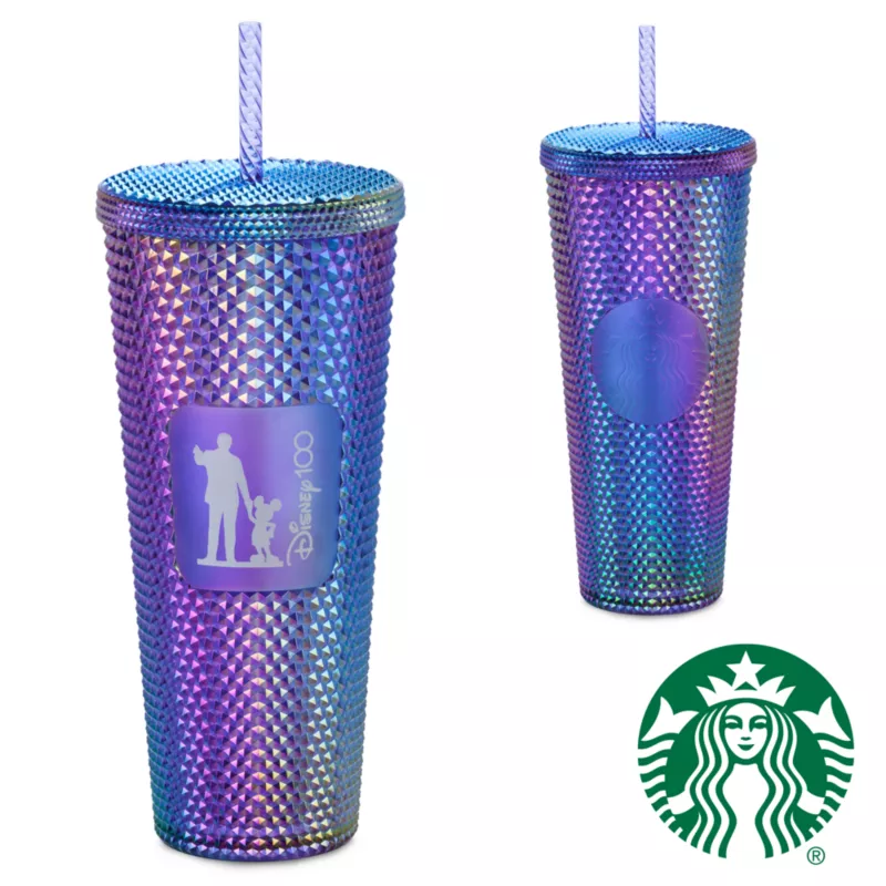 Walt Disney And Mickey Mouse 'Partners' Disney100 Geometric Starbucks Tumbler With Straw 3 Walt Disney And Mickey Mouse 'Partners' Disney100 Geometric Starbucks Tumbler With Straw