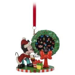 Mickey Mouse Wreath Festive Hanging Ornament