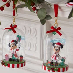 Minnie Mouse Festive Glass Ornament 11 Minnie Mouse Festive Glass Ornament -Toys Store 437107317920 4