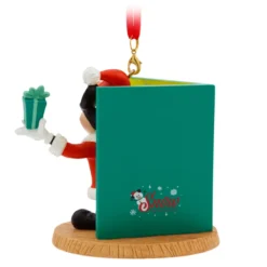 Mickey Mouse Festive Book Ornament -Toys Store 437107318590 2