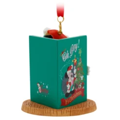 Mickey Mouse Festive Book Ornament -Toys Store 437107318590 3