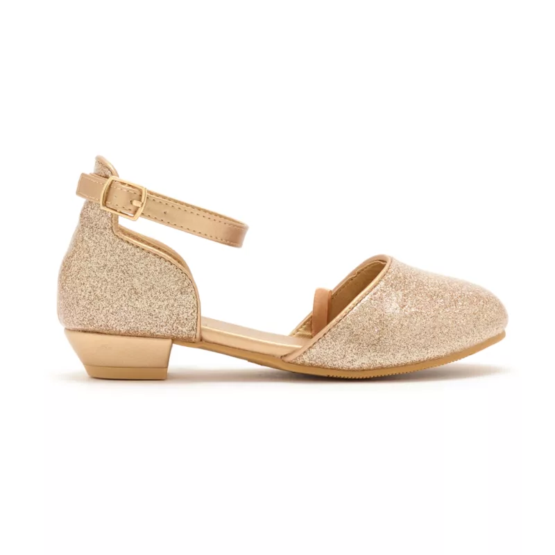 Disney Princess Golden Glitter Shoes For Kids 4 Disney Princess Golden Glitter Shoes For Kids - Image 2