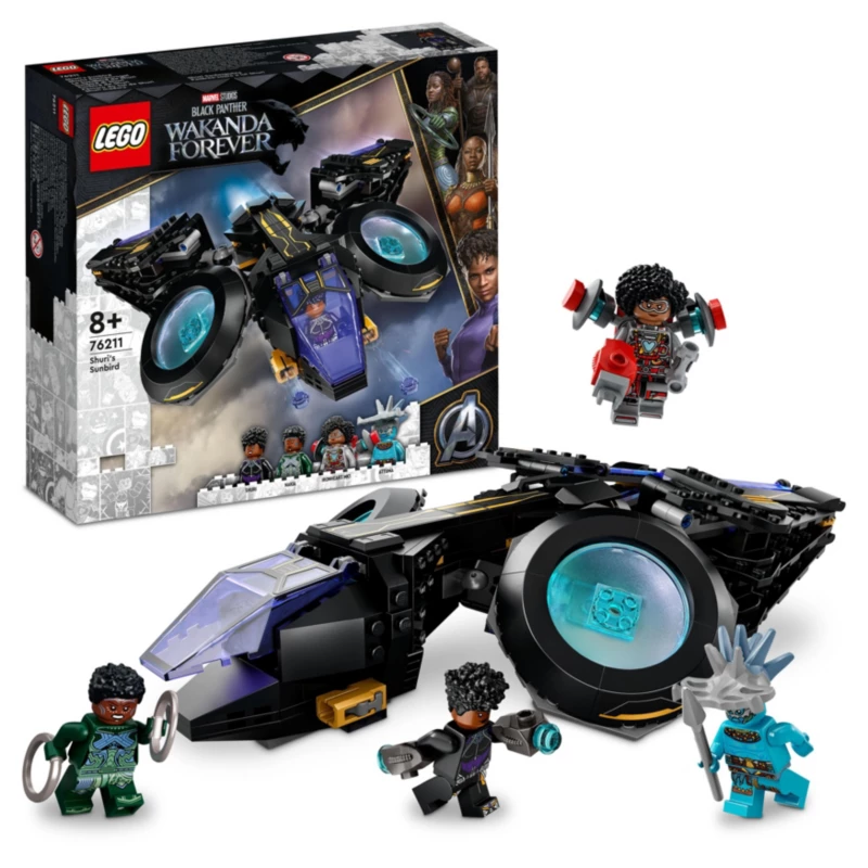LEGO Shuri's Sunbird Set, Black Panther: Wakanda Forever 3 LEGO Shuri's Sunbird Set, Black Panther: Wakanda Forever