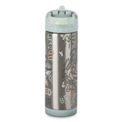Star Wars: The Mandalorian Stainless Steel Water Bottle With Built-In Straw -Toys Store 465023947167 3