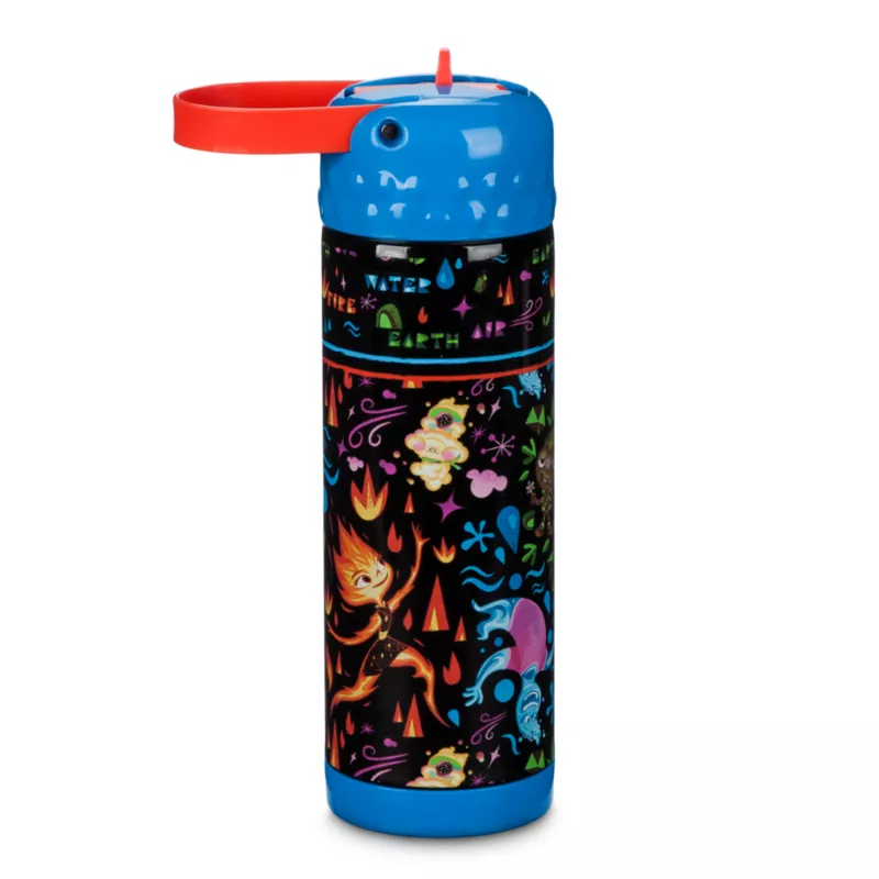 Disney Store Elemental Stainless Steel Water Bottle 6 Disney Store Elemental Stainless Steel Water Bottle - Image 4