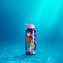 Disney Store The Little Mermaid Stainless Steel Water Bottle With Built-In Straw, Live Action Film -Toys Store 465023952260 1