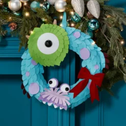 Disney Store Monsters, Inc. Pixar Holiday Wreath -Toys Store 465063298861 1