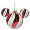Mickey Mouse Icon Peppermint Glass Ball Hanging Sketchbook Ornament