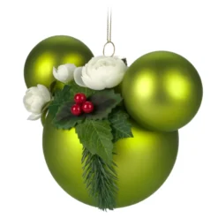 Mickey Mouse Icon Glass Ball Floral Hanging Sketchbook Ornament -Toys Store 465064196876 2