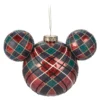 Mickey Mouse Icon Glass Plaid Ball Hanging Sketchbook Ornament -Toys Store 465064196951