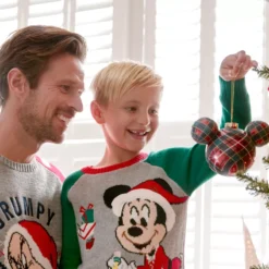 Mickey Mouse Icon Glass Plaid Ball Hanging Sketchbook Ornament -Toys Store 465064196951 2