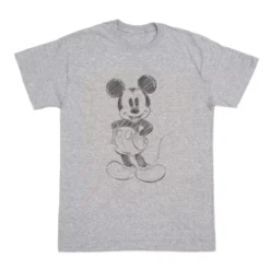 Mickey Mouse Sketch Customisable T-Shirt For Adults
