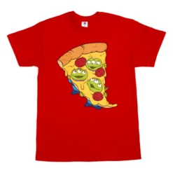 Aliens Pizza Customisable T-Shirt For Adults
