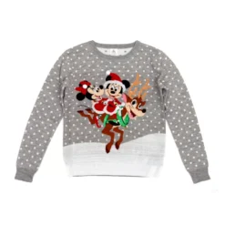 Mickey And Minnie Ladies' Christmas Jumper