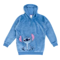 Stitch Ladies' Fluffy Hooded Sweatshirt, Lilo & Stitch
